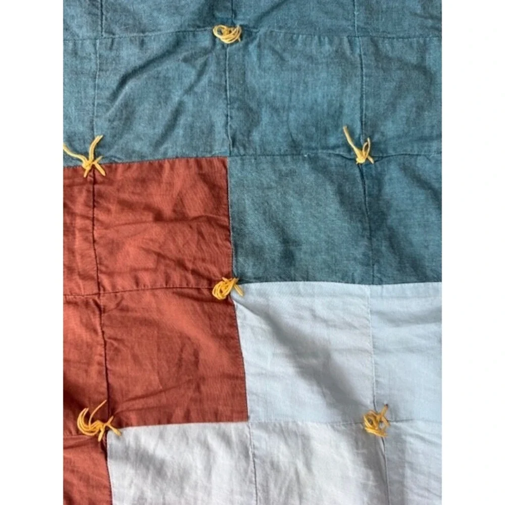 Mine Craft Steve Sword Creeper Knotted Throw Quilt Custom 58